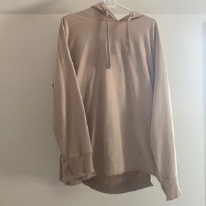 oversized sweatshirt with slit detailing on side